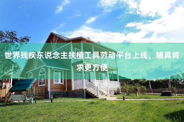 世界残疾东说念主扶植工具劳动平台上线，辅具肯求更方便